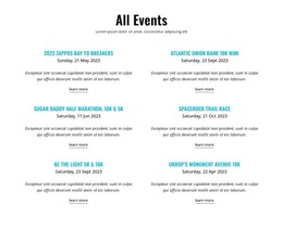 Event HTML Templates | Nicepage