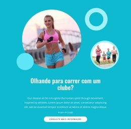 Podemos Mudar O Mundo Através Da Corrida - HTML Website Creator