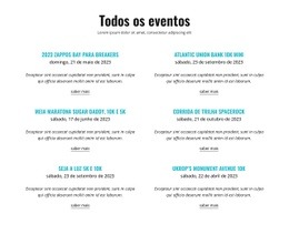 Todos Os Eventos Em Execução