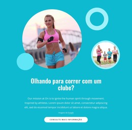 Podemos Mudar O Mundo Através Da Corrida - Modelo De Site