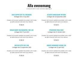 Alla Löparevenemang - Kreativ Multifunktionsmall