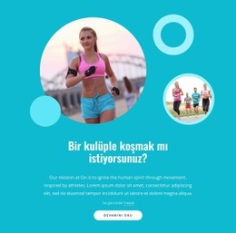 Koşarak Dünyayı Değiştirebiliriz - Bir Sayfalık HTML Şablonu