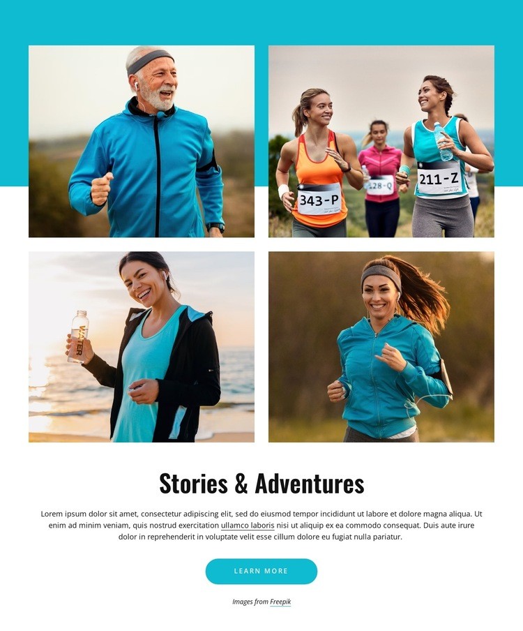 Our adventures Wix Template Alternative