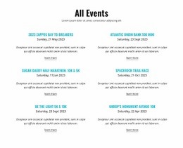 All Running Events