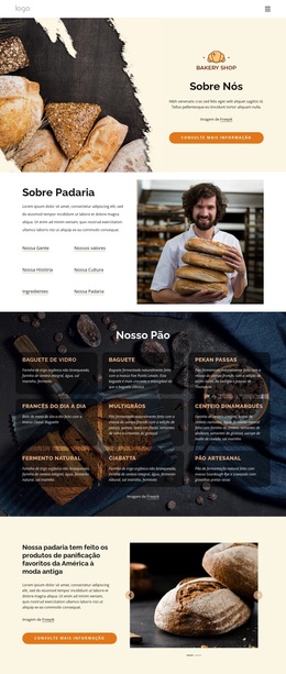 Assamos Pão Fresco E Artesanal - Tema WordPress E WooCommerce