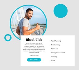 Css Template For About Our Running Club