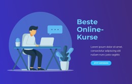 Beste Online-Kurse CSS-Vorlage