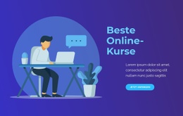 Kostenlose Online-Vorlage Für Beste Online-Kurse