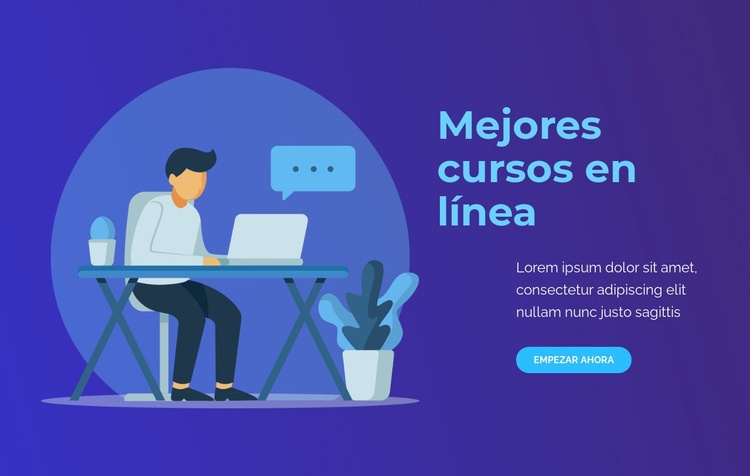 Mejores cursos en línea Plantillas de creación de sitios web