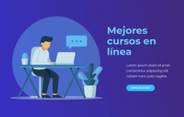 Mejores Cursos En Línea: Maqueta De Sitio Web Fácil De Usar