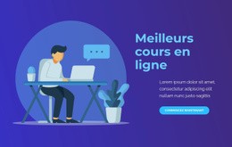 Meilleurs Cours En Ligne - Belle Conception De Site Web