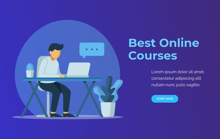 Best Online courses Homepage Design