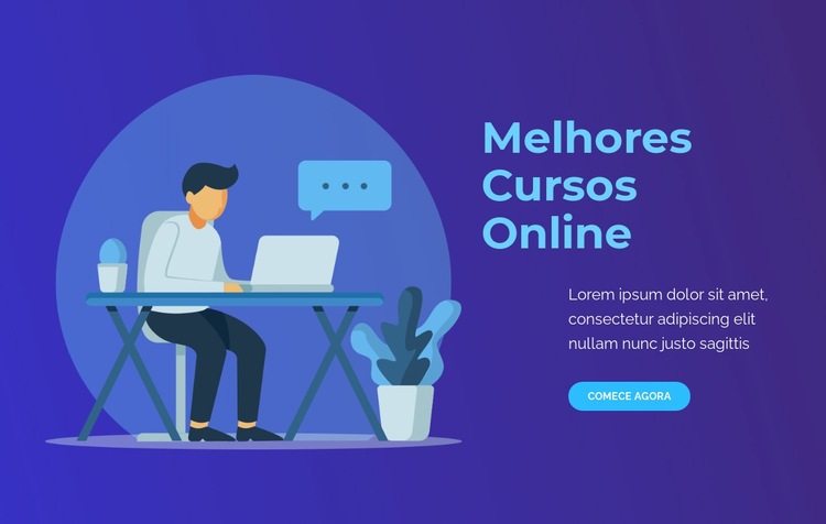 Melhores cursos online Modelos de construtor de sites