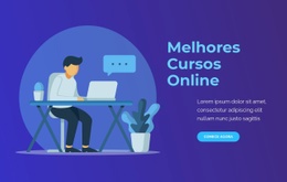 Melhores Cursos Online - Modelo De Site Fácil De Usar