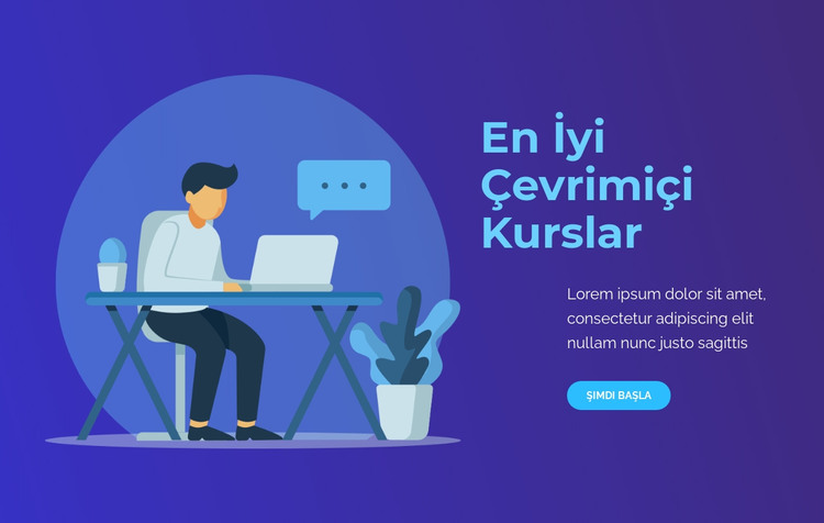 En İyi Çevrimiçi kurslar HTML Şablonu