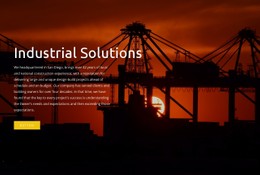 CSS Menu For Industrial Solutions