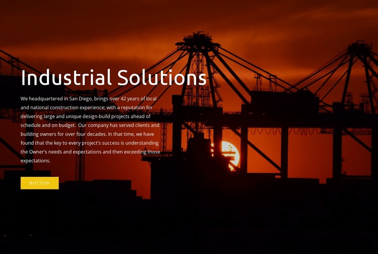 Industrial solutions CSS Template