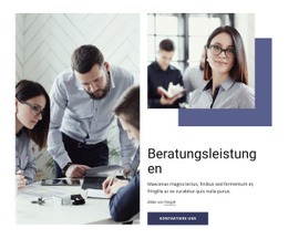 Homepage-Abschnitte Für Marketing, Organisation, Betrieb