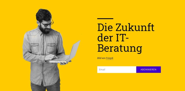 Die Zukunft der IT-Beratung Eine Seitenvorlage