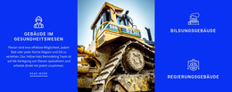 Baumaschine - HTML-Seitenvorlage