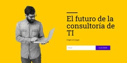 Página De Destino Exclusiva Para El Futuro De La Consultoría Informática