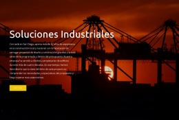 Soluciones Industriales Industria Plantilla Html