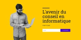 Conception De Site Web Premium Pour L'Avenir Du Conseil En Informatique