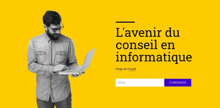 L'avenir du conseil en informatique Conception de site Web