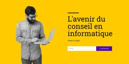 Maquette De Site Web Gratuite Pour L'Avenir Du Conseil En Informatique
