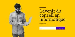 L'Avenir Du Conseil En Informatique - Modèle Professionnel Personnalisable D'Une Page