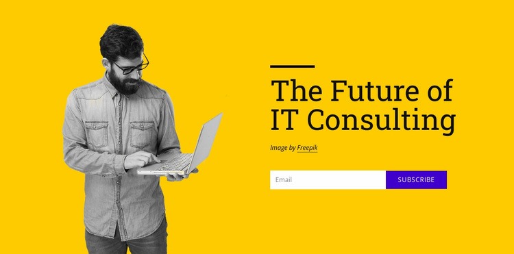 The future of it consulting Homepage Design