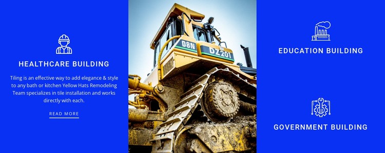 Construction machinery Html Code Example