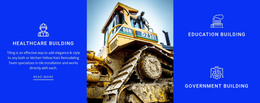 Construction Machinery - HTML Page Template
