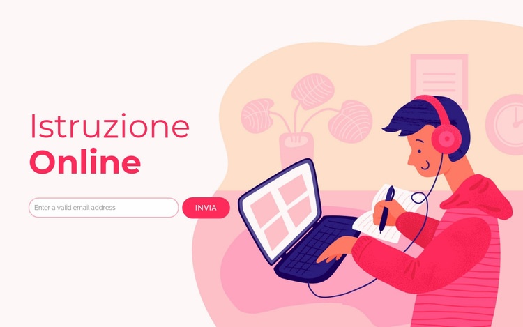 Apprendimento digitale Modelli di Website Builder