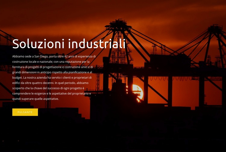 Soluzioni industriali Modello HTML