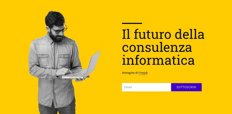 Il futuro della consulenza Modello di sito Web