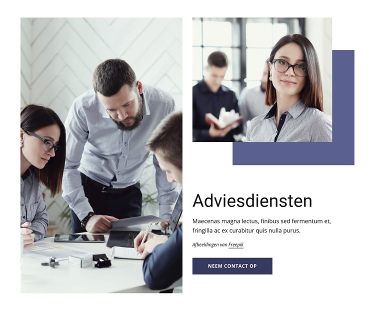 Marketing, organisatie, operaties Website Builder-sjablonen