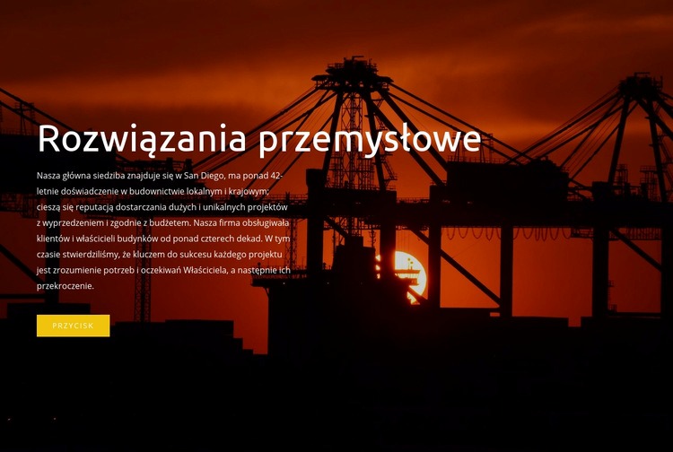 Rozwiązania przemysłowe Szablony do tworzenia witryn internetowych