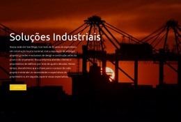 Design De Site Incrível Para Soluções Industriais