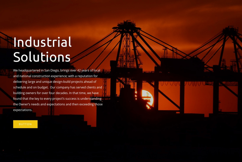 Industrial solutions Squarespace Template Alternative