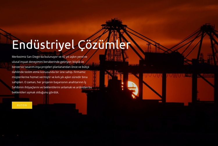 Endüstriyel çözümler Joomla Şablonu