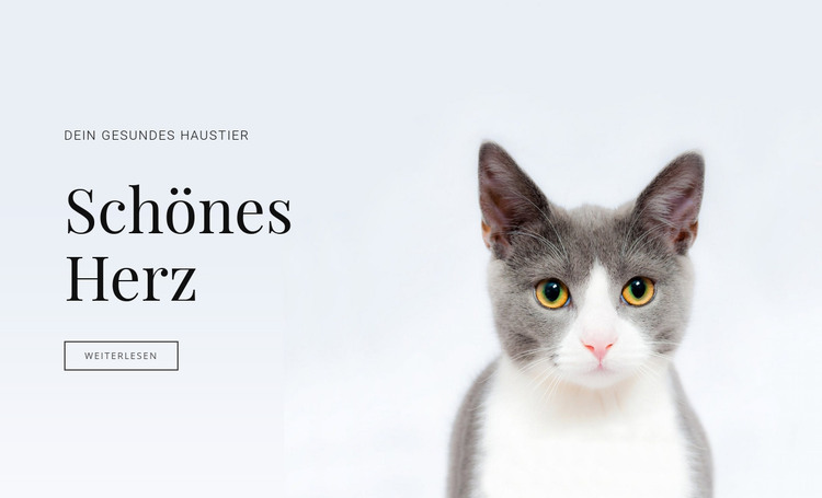 Pflege von Haustieren HTML-Vorlage