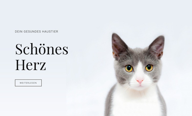Pflege von Haustieren Landing Page