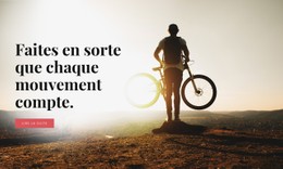 Faire Du Vélo Dans Les Montagnes Modèle De Boîte Flexible