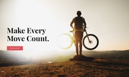 Cycling In The Mountains - Drag & Drop Html Code