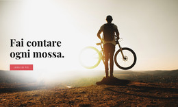 In Bicicletta In Montagna - Download Del Modello HTML