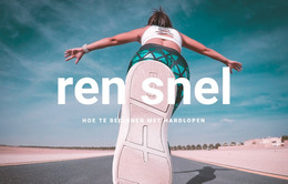 CrossFit-Atleten HTML-Sjabloon