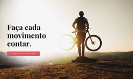 Pedalar Nas Montanhas Modelo De Caixa Flexível