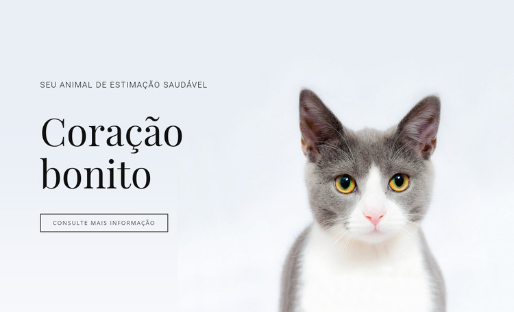 Cuidado de animais domésticos Modelo HTML