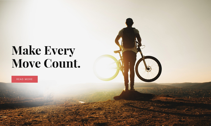 Cycling in the mountains Squarespace Template Alternative